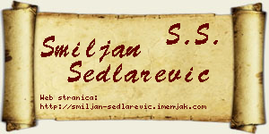 Smiljan Sedlarević vizit kartica